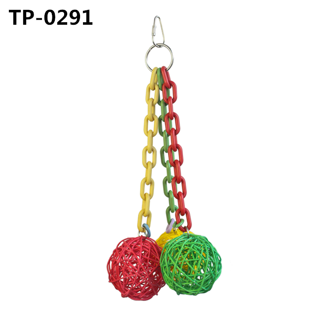 Bird Foraging Natural Chew Toy Vine Balls Toy for Parrot Swinging Climbing and Chewing 