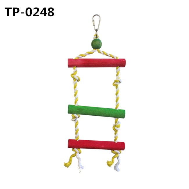  Bird Ladder Toys Pet Cage Accessories Hammock Swing Toy for Climbing 