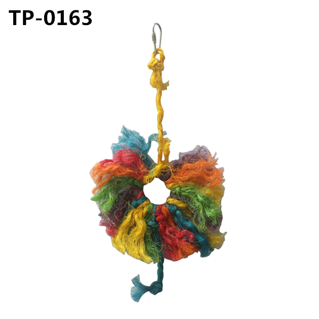 Bird Perch Cage Accessory Cotton Snuggle Ring for Small Medium Large Parrots Standing