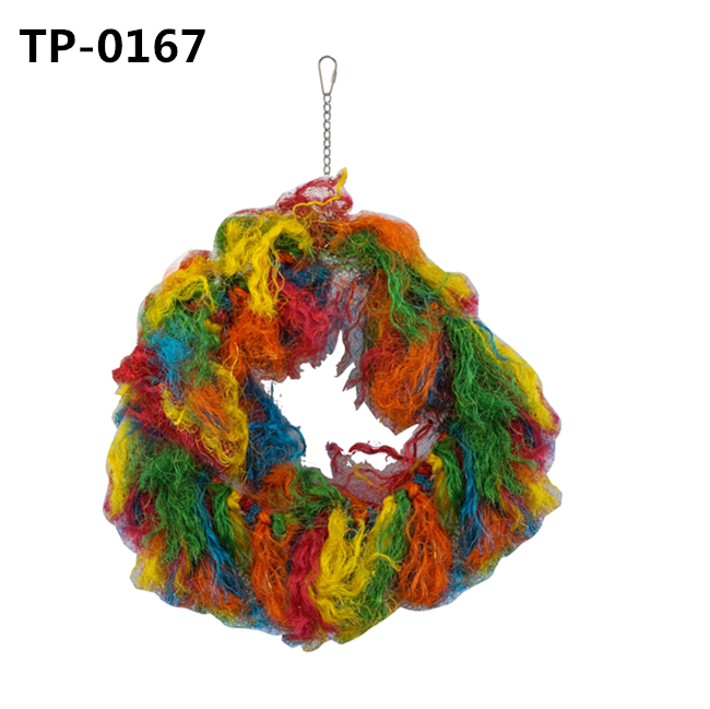 Bird Perch Cage Accessory Cotton Snuggle Ring for Small Medium Large Parrots Standing