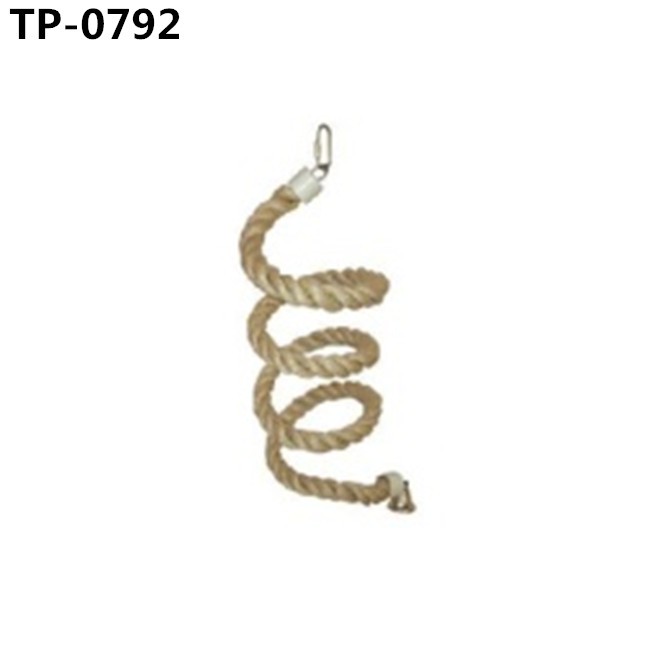 Natural Sisal/Jute Rope Spring Bird Toy for Pet Cages Hanging Bungee with China Supplier