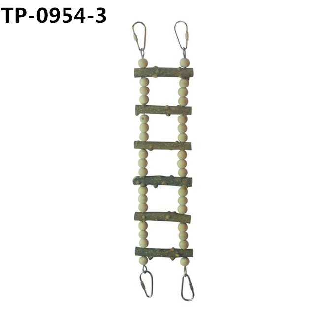 Birds Cage Accessories Decoration Bird Wooden Ladder Bridge Parrot Swing with Factory Price