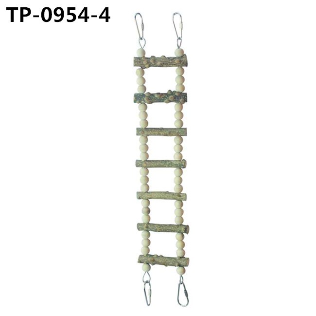 Birds Cage Accessories Decoration Bird Wooden Ladder Bridge Parrot Swing with Factory Price