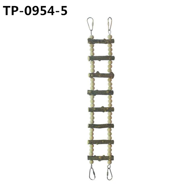 Birds Cage Accessories Decoration Bird Wooden Ladder Bridge Parrot Swing with Factory Price