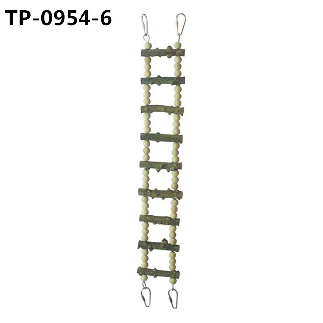 Birds Cage Accessories Decoration Bird Wooden Ladder Bridge Parrot Swing with Factory Price