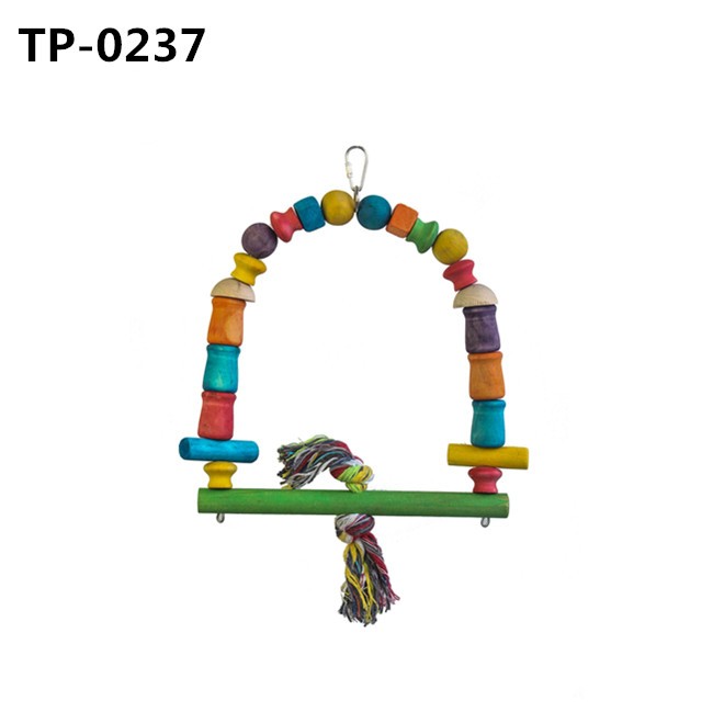 Bird Foot Toys Birdcage Swing Perch for Parakeet Conures African Grey