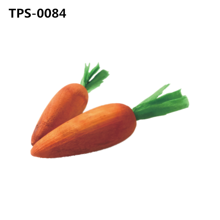 Carrot-Shaped Rodents Chew Toy,Small Animal Grinding Snacks For Rabbits, Guinea Pigs and Chinchillas  TPS-0084