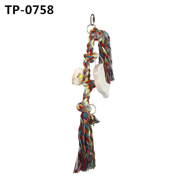 Cat Dog Chews Cotton Toys Parrot Hanging Ropes for Biting Manufactuer Price