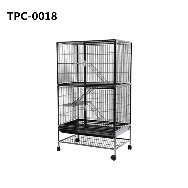 Cat Crate Kennel Enclosure Playpen Large Metal Pet Cat Kitten Ferret Animal House Cage