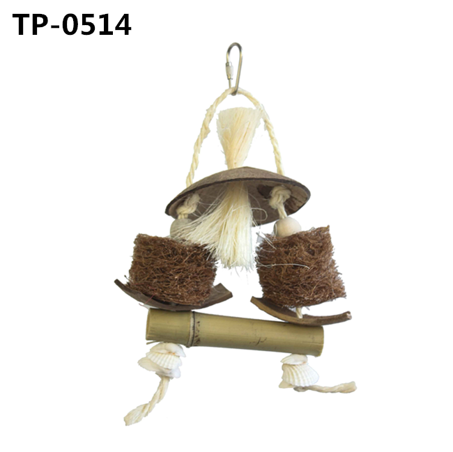 Coconut Hideaway with Ladder for Bird and Small Animal Toy with Manufacturer Price