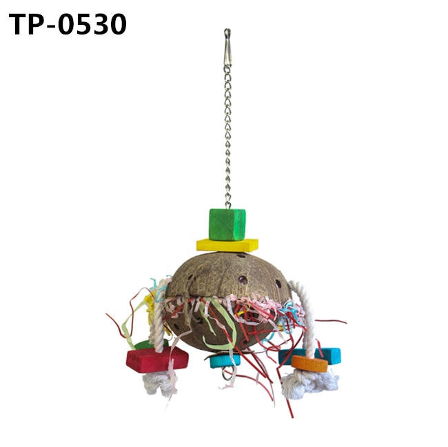 Coconut Hideaway with Ladder for Bird and Small Animal Toy with Manufacturer Price