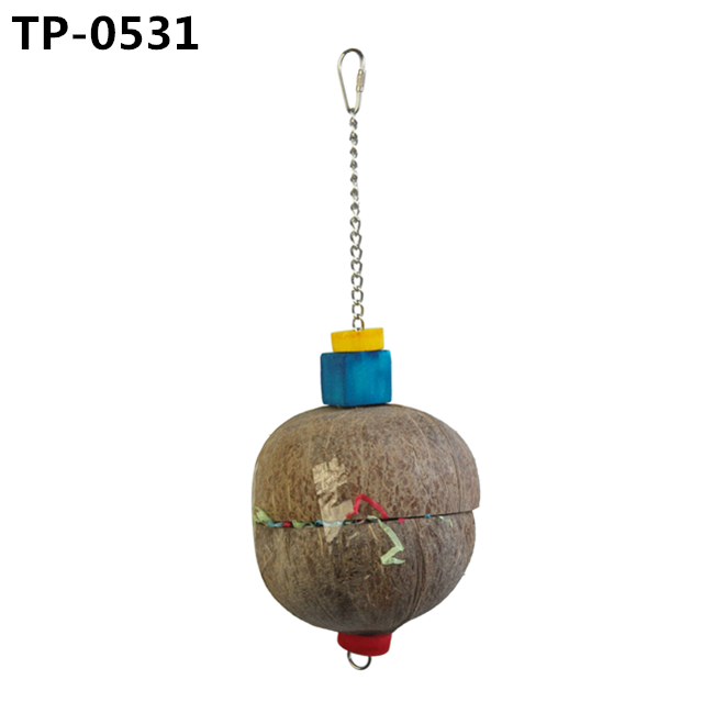 Coconut Hideaway with Ladder for Bird and Small Animal Toy with Manufacturer Price