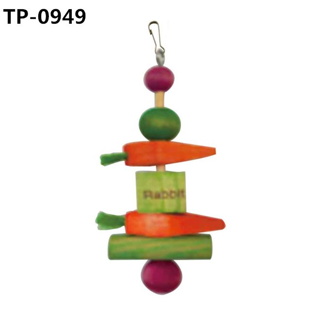 Colorful Wood Blocks Chew Toy for Conures Parakeets Cockatiels Lovebirds with Manufacture Price