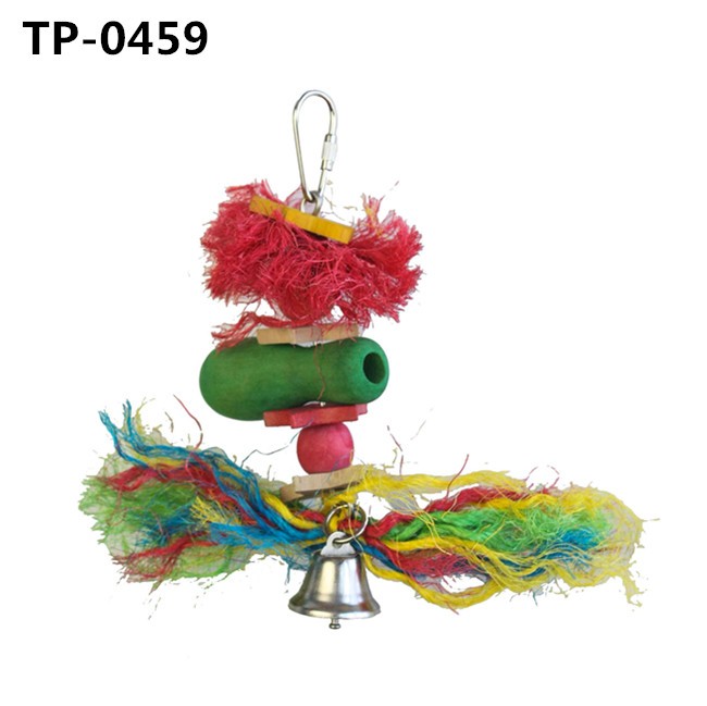 Food Dying Sisal Rope Bird Tearing Toys for African Grey Cockatoo Cockatiel Macaw Amazon Parrot with Factory Price 