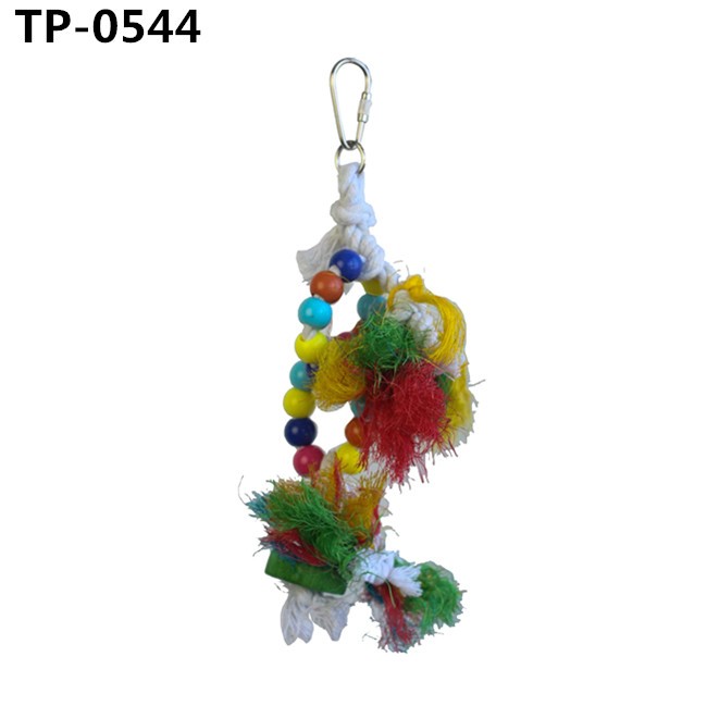 Food Dying Sisal Rope Bird Tearing Toys for African Grey Cockatoo Cockatiel Macaw Amazon Parrot with Factory Price 