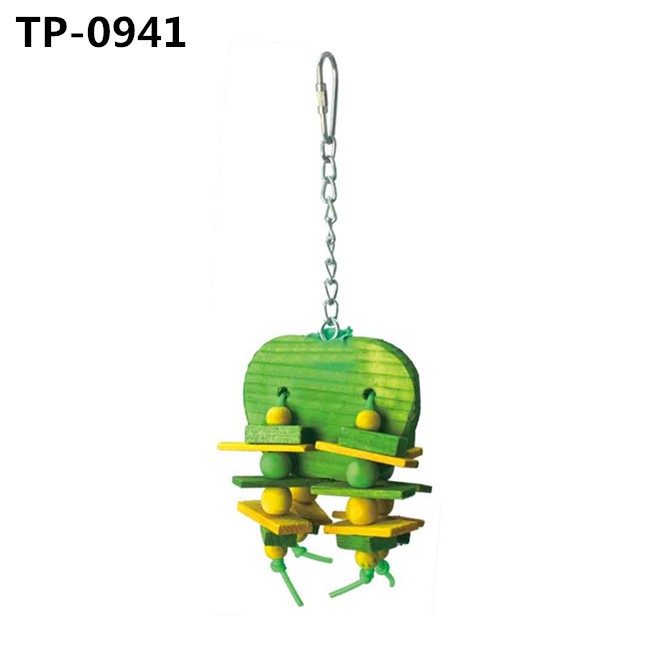 Food Grade Dyed Orange & Apple & Banana & Grapes Shaped Hanging Foraging Toy for Small&Medium Birds Parakeets Cockatiels Conures Budgie Canary