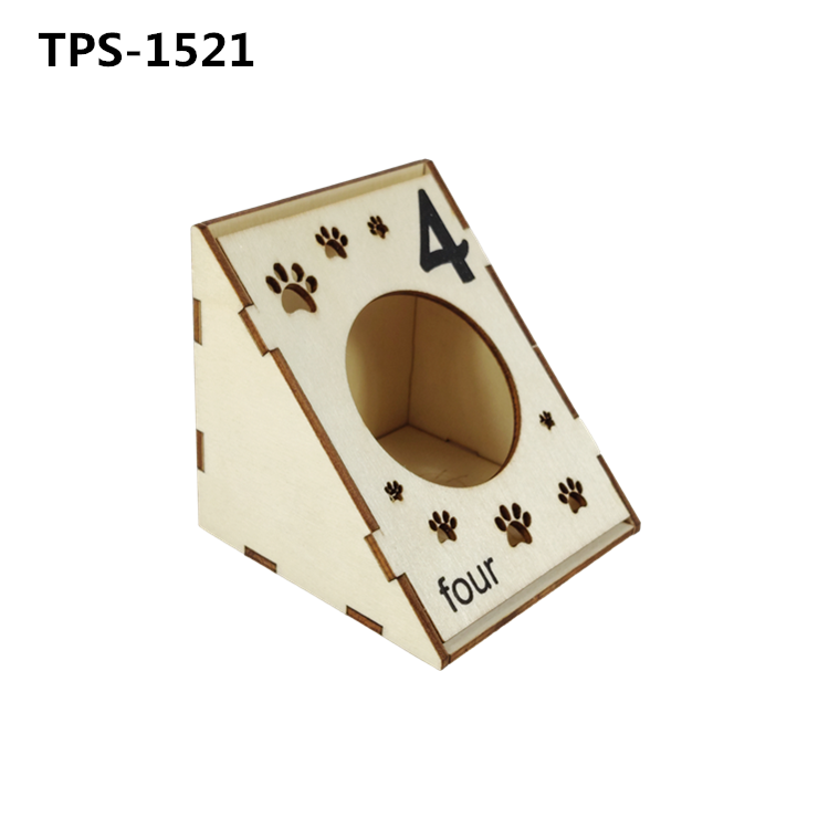 6pcs Free Combination Hamster Hideout Cage Accessories,Wooden Hamster Toys,Hamster House,Gerbil House,Hamster cage for Small Animals TPS-1518/19/20/21/22/23