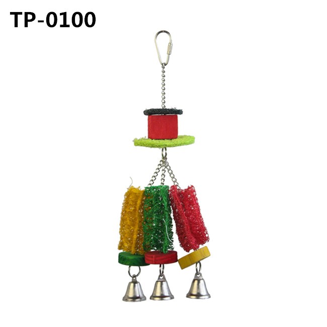 Funny Loofah Bird Cage Hanging Toys for Parrot Chews Bites Shredding Wholesale Price