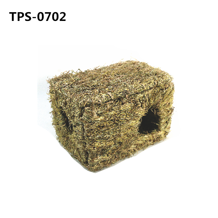 Natural Guinea Pig​ Seagrass Hideaway Toys, Hand Woven Mat Bed​ for Rabbit Chinchilla Ferret​ TPS-1001