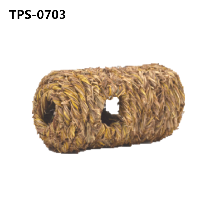 Natural Guinea Pig​ Seagrass Hideaway Toys, Hand Woven Mat Bed​ for Rabbit Chinchilla Ferret​ TPS-1001