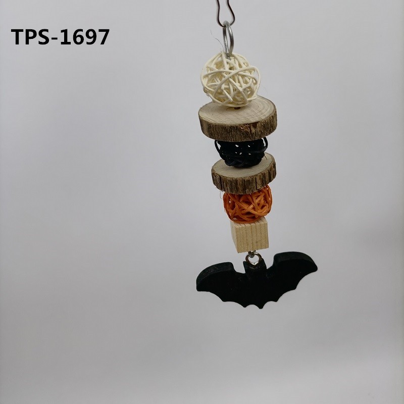 Halloween-Themed  ​Chinchilla Toys Guinea Pig Bunny Rabbit Chew Toys Teeth Care Grinding Accessories for Small Animals Pet Rat Cage Hanging TPS-1697