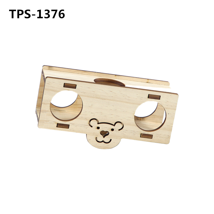 Wooden Hamsters Hideout Multi Chamber Small Animal​ Exploring Toy Hamster Exploring Labyrinth Tunnel Toy for Rats Mice ​TPS-1376/77/78