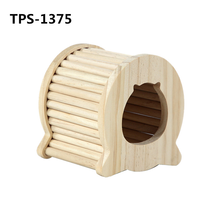 Hamster Wood House with Climbing Ladder for Hamsters Gerbils Mice​ TPS-1373/74/75