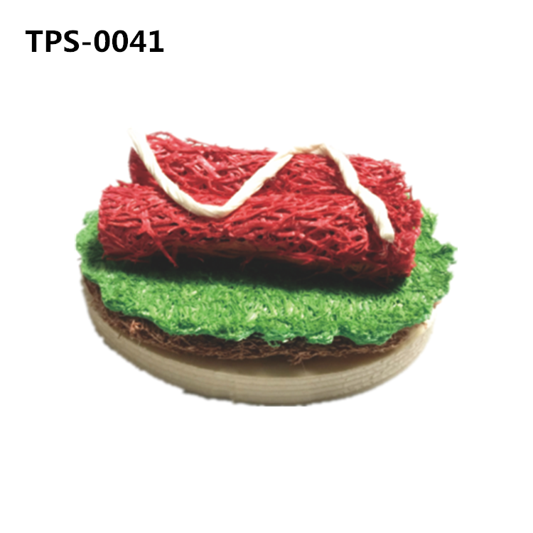 Hamburger Fries Shaped Puppy Chewing Toy ​for Rabbit,Guinea Pig,Chinchilla,​ Hamster, Gerbils, Mice, Rats and Other Small Animals to Chew and Play Pet Supplies ​TPS-0040/41/42/49/51