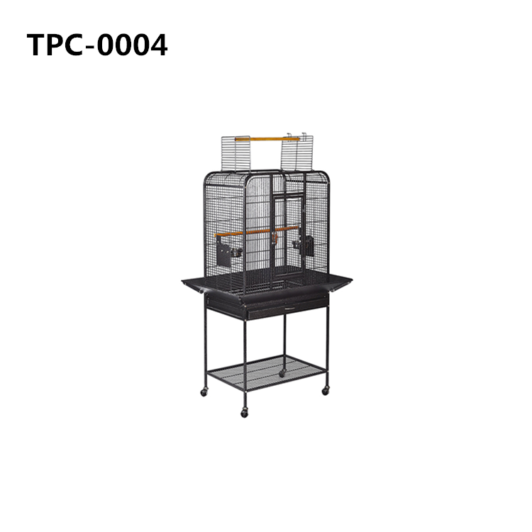 Large Bird Flight Cage with Rolling Stand for African Grey Parrot Cockatiel Sun Parakeet Conure 