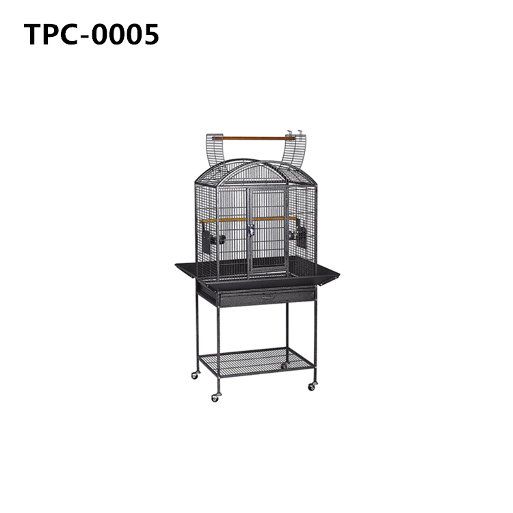 Large Bird Flight Cage with Rolling Stand for African Grey Parrot Cockatiel Sun Parakeet Conure 