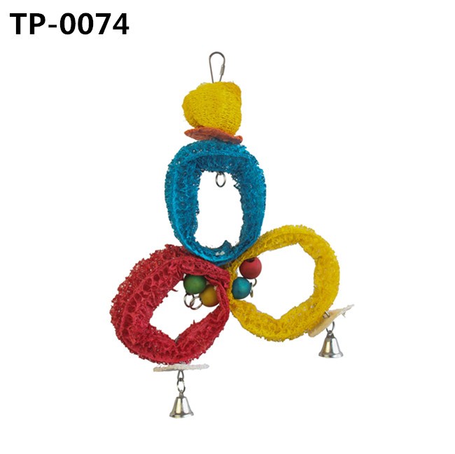 Loofah Bird Foot Climbing Toy with Bell for Parrot Interactive Pet Supplies Price