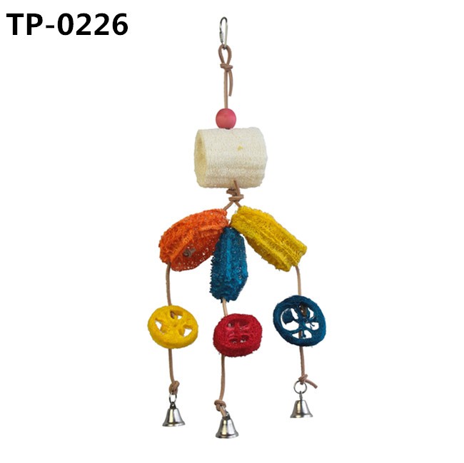 Loofah Bird Foot Climbing Toy with Bell for Parrot Interactive Pet Supplies Price