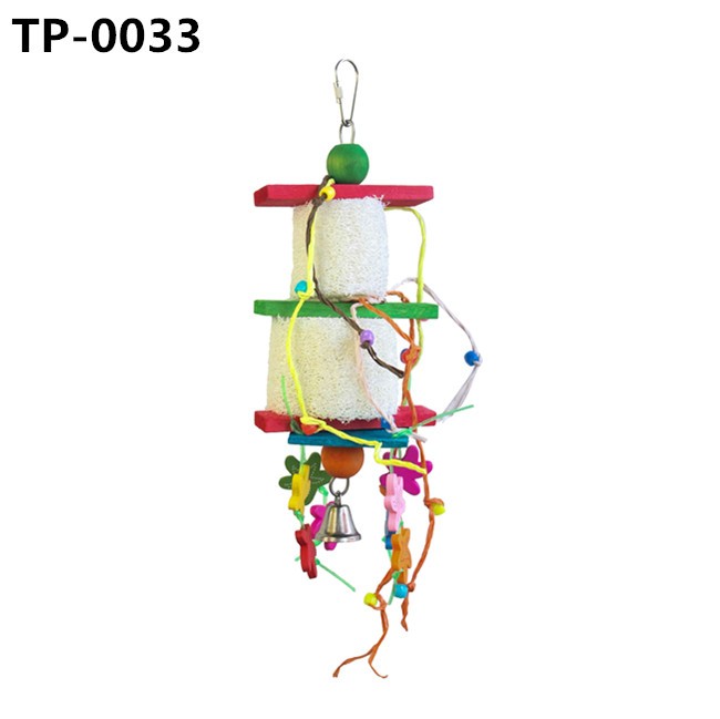 Natural Color Lufah Bird Toy Parrot Biting Toys with China Manufacturer Price