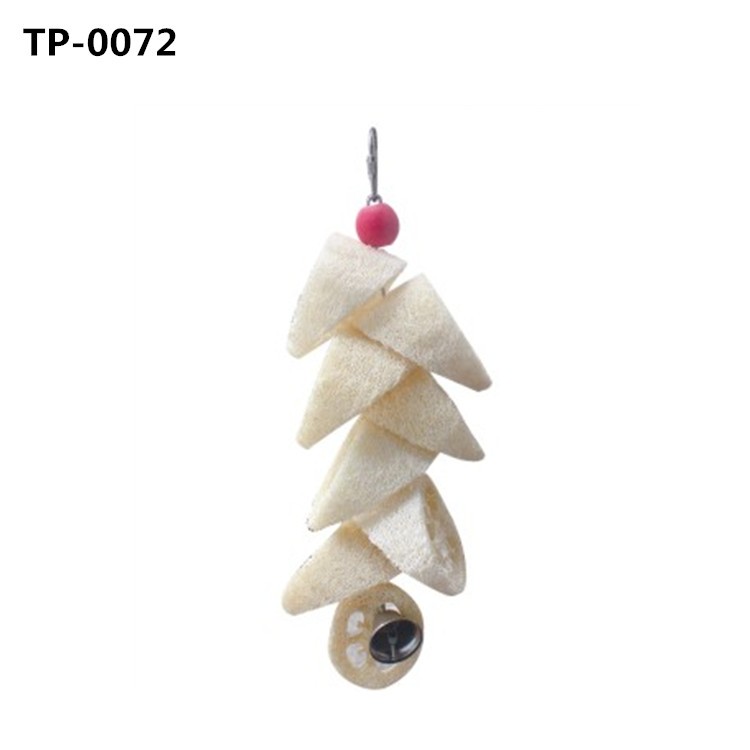 Natural Color Lufah Bird Toy Parrot Biting Toys with China Manufacturer Price