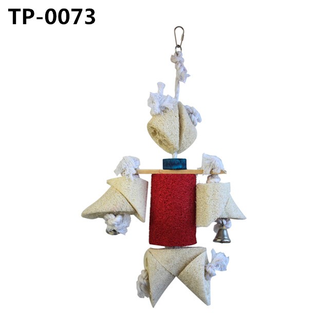 Natural Color Lufah Bird Toy Parrot Biting Toys with China Manufacturer Price