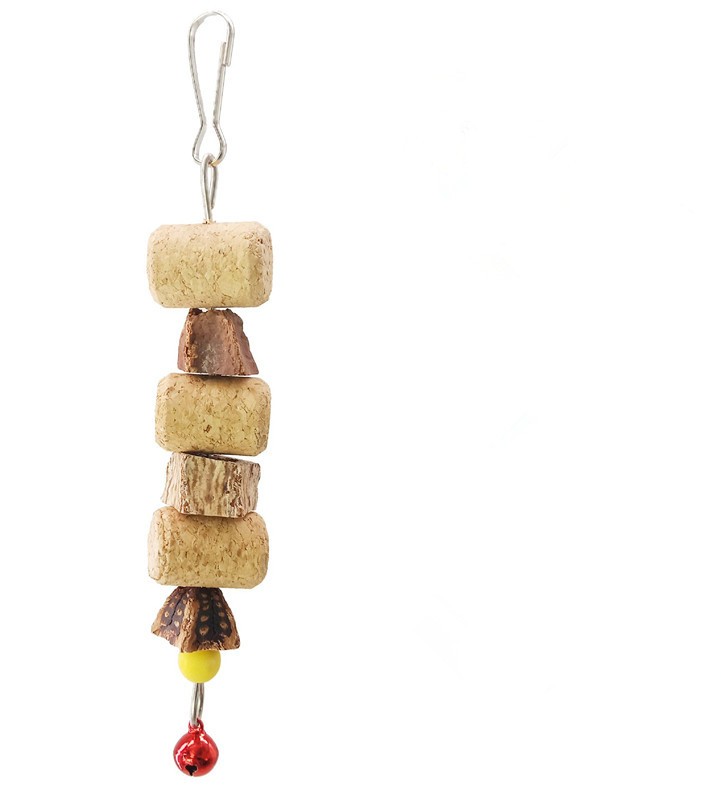 Natural Cork Parrot Bites Toys for Small Medium Birds