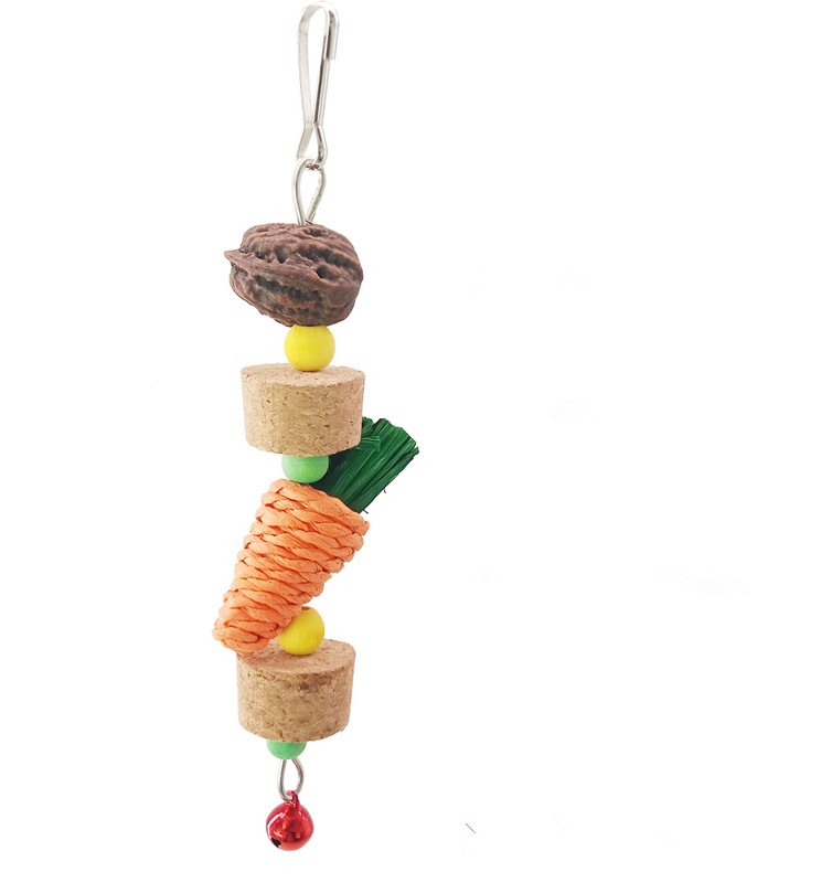 Natural Cork Parrot Bites Toys for Small Medium Birds