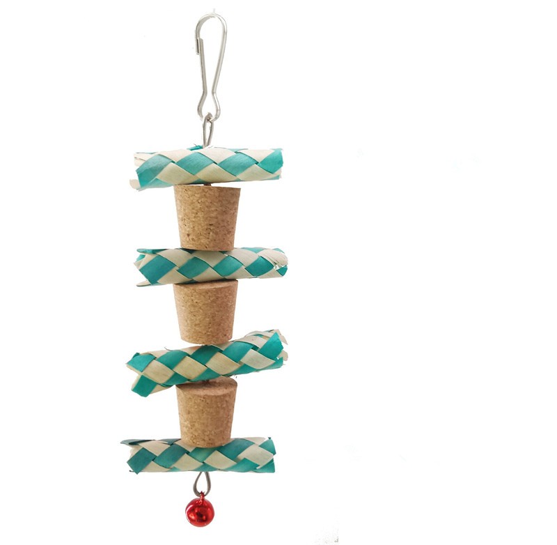 Natural Cork Parrot Bites Toys for Small Medium Birds