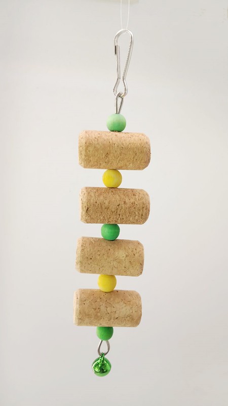 Natural Cork Parrot Bites Toys for Small Medium Birds