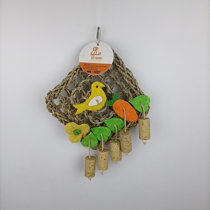 Natural Safe Seagrass Mat Bird Toys TPS-1685