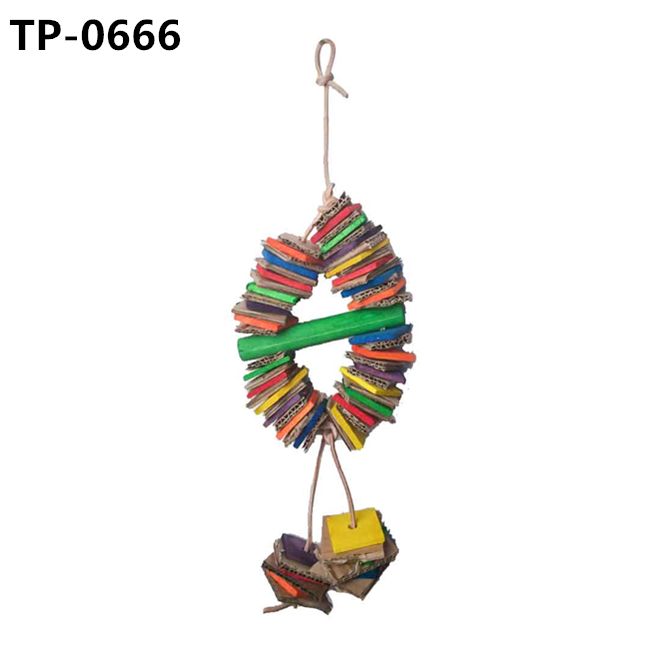 Paper Cardboard Rings Birds Chewing Toys for Amazons African Greys Eclectus Cockatoos Macaws for Sale