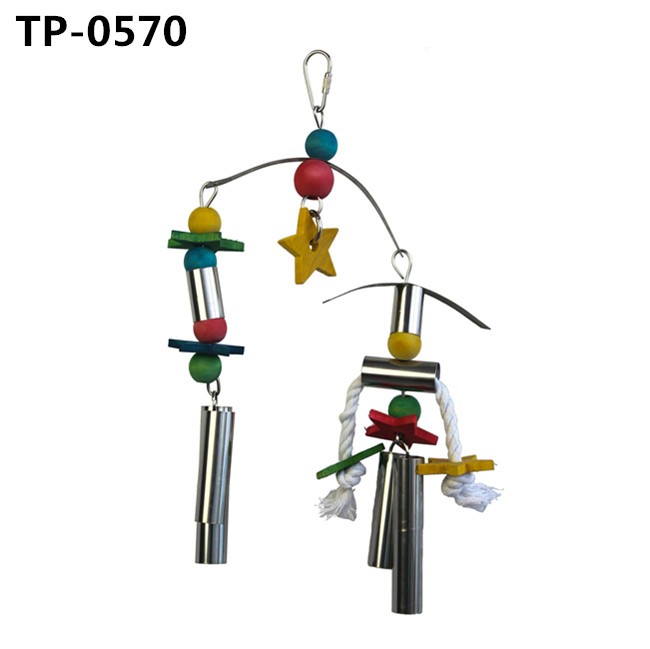  Stainless Steel Bird Toys Parrot Hanging Chew Toy for Small Medium Cockatoo Parakeet Cockatiels