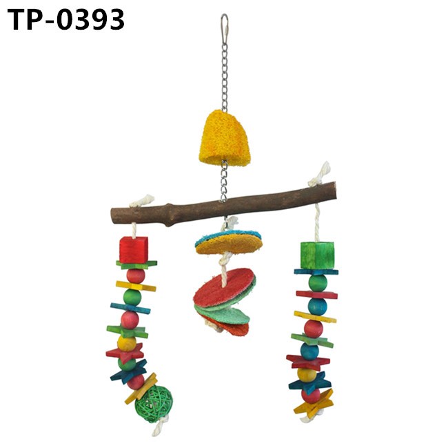 Parrot Hanging Swing Bird Cage Toys for Parrots Parakeets Cockatiels Conures