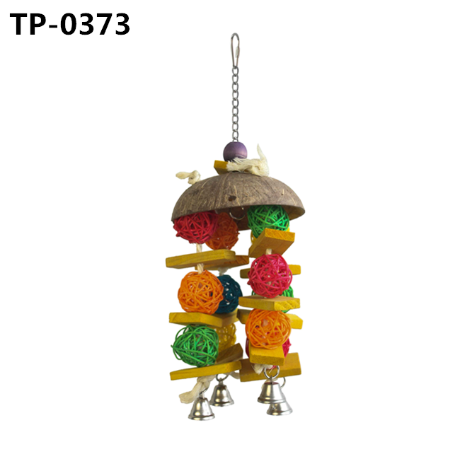 Bird Chew Toy Parrot Shredding Rattan Ball for Pet Cage Accessories Wholesale Price