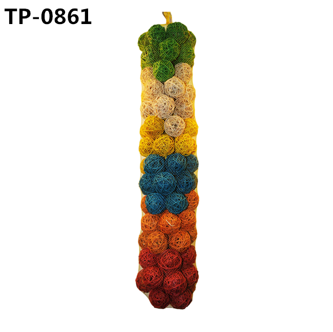 Parrot Chewing Toys Pet Bite Toys for Budgies Conures Hamsters Ball DIY Accessories 