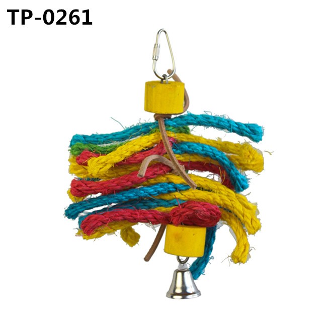 Pet Cage Hammock Hanging Sial Chews Toy for Parakeet Cockatoos Eclectus Amazon Parrot Birds Shredding with China Wholesale Price