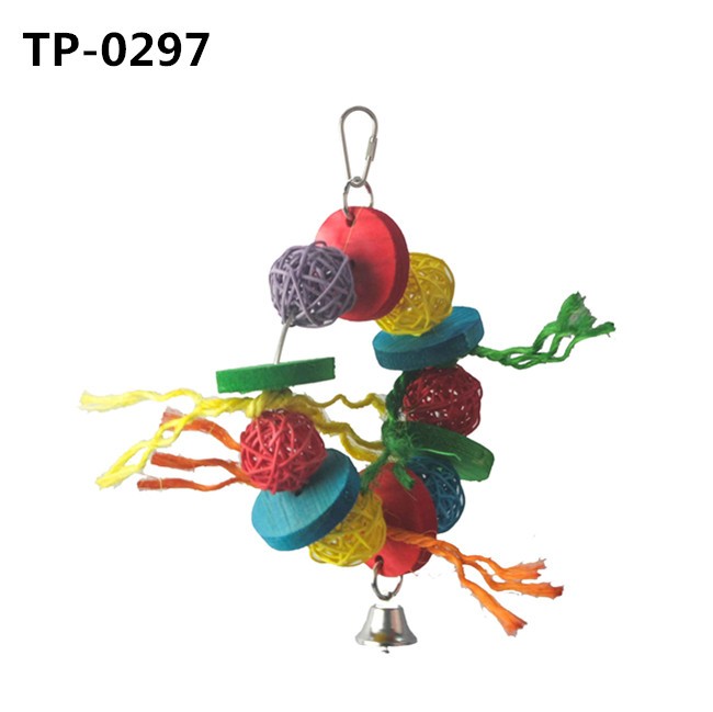 Pet Cage Hammock Hanging Sial Chews Toy for Parakeet Cockatoos Eclectus Amazon Parrot Birds Shredding with China Wholesale Price