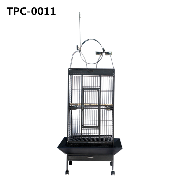 Pet Supplies Sturdy Wrought Iron Open Play Top Bird Flight Cage for  Parrot Parakeets Cockatiels Budgies Parrotlets Lovebirds Canary 