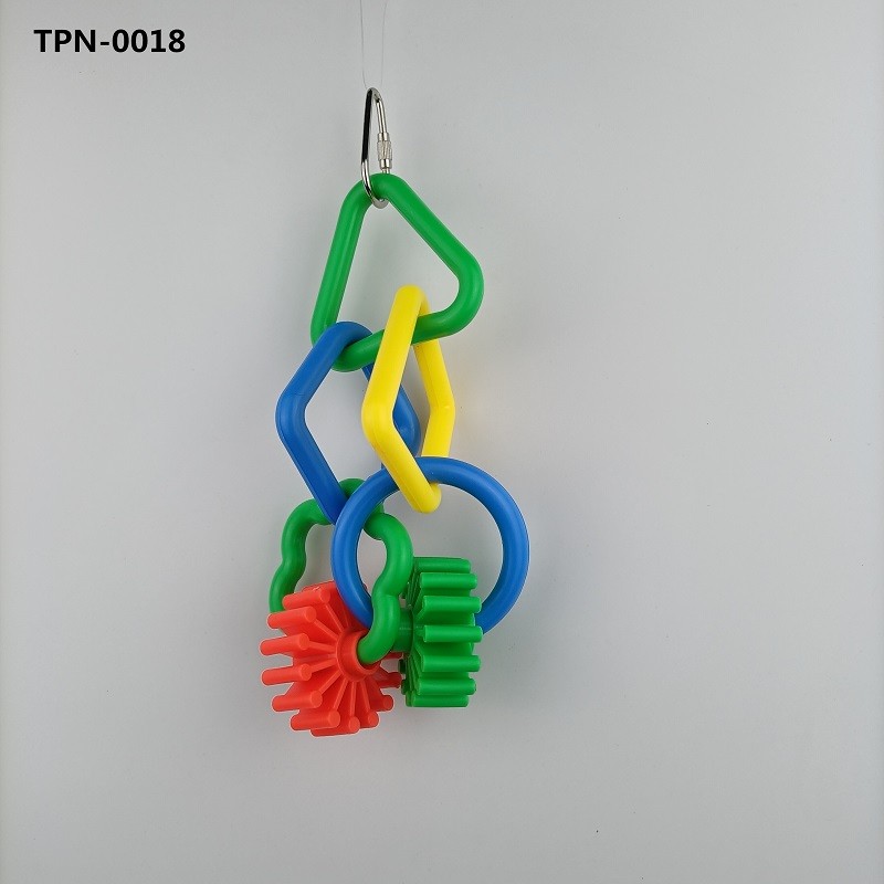 Enrichment Plastic Bird Toy for Parrotlets Parakeets Cockatiels Bird Cages Accessories TPN-0018 - Image 1