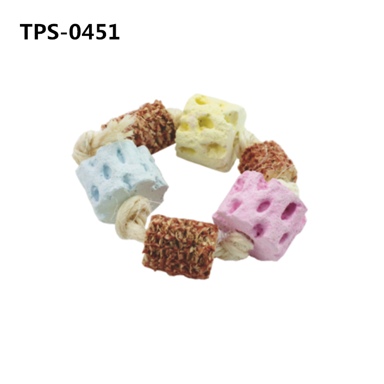 Rabbits Teeth Grinding Calcium Stone Blocks Chew Toys for Chinchillas Hamster Gerbil Guinea Pig Squirrel Ferret ​TPS-0448/9/51